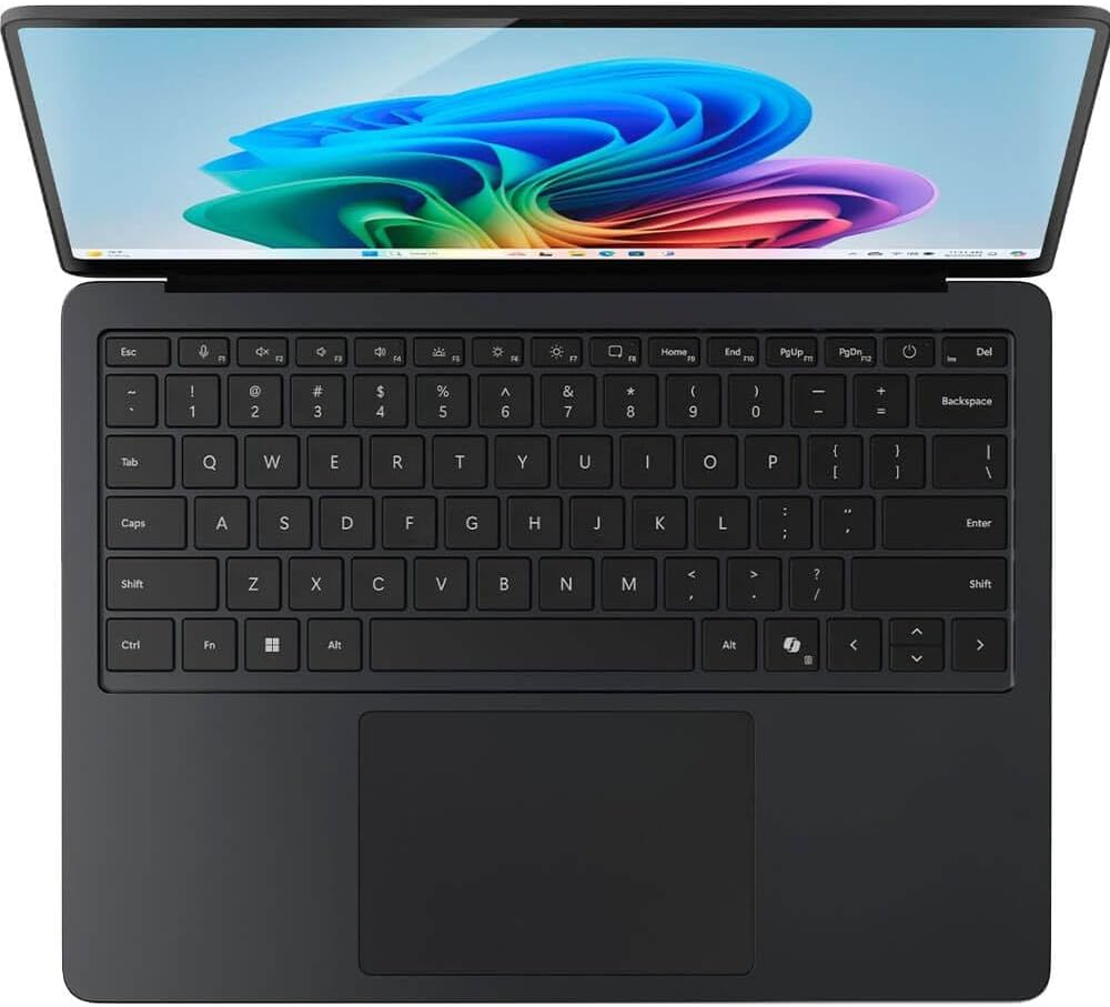 Ordinateur compact portable Microsoft Surface (2024) Windows 11 Copilot+ PC Écran tactile 13,8 pouces Snapdragon X Elite (12 cœurs) 16 Go de RAM 1 To de stockage SSD Noir