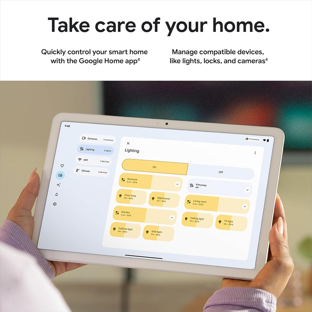 Tablette tactile Google Pixel - Tablette Android avec écran 11 pouces et autonomie exceptionnelle - Porcelaine - 8 Go de RAM - 128 Go