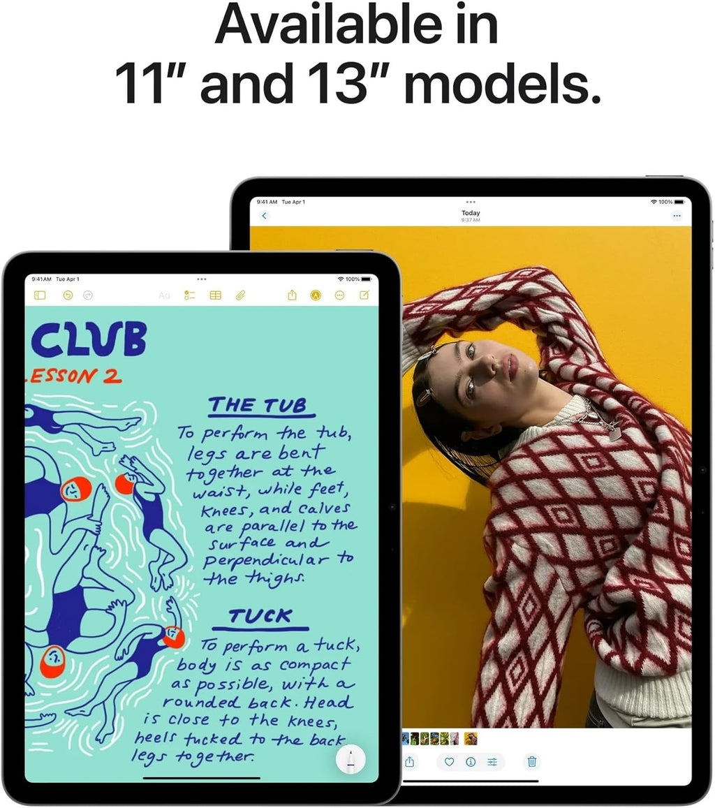 iPad Air 2025 d'Apple dotée de puce Apple M3 (13 pouces Wi-Fi + Cellular 256 Go) - Starlight (Reconditionné Premium)