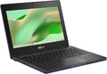 Chromebook ASUS CR11, ordinateur compact portable renforcé, écran 11,6", processeur Intel N100, 4 Go de RAM, 64 Go de stockage eMMC, protection antimicrobienne, clavier résistant aux éclaboussures, gris minéral CR1104CGA-AS44