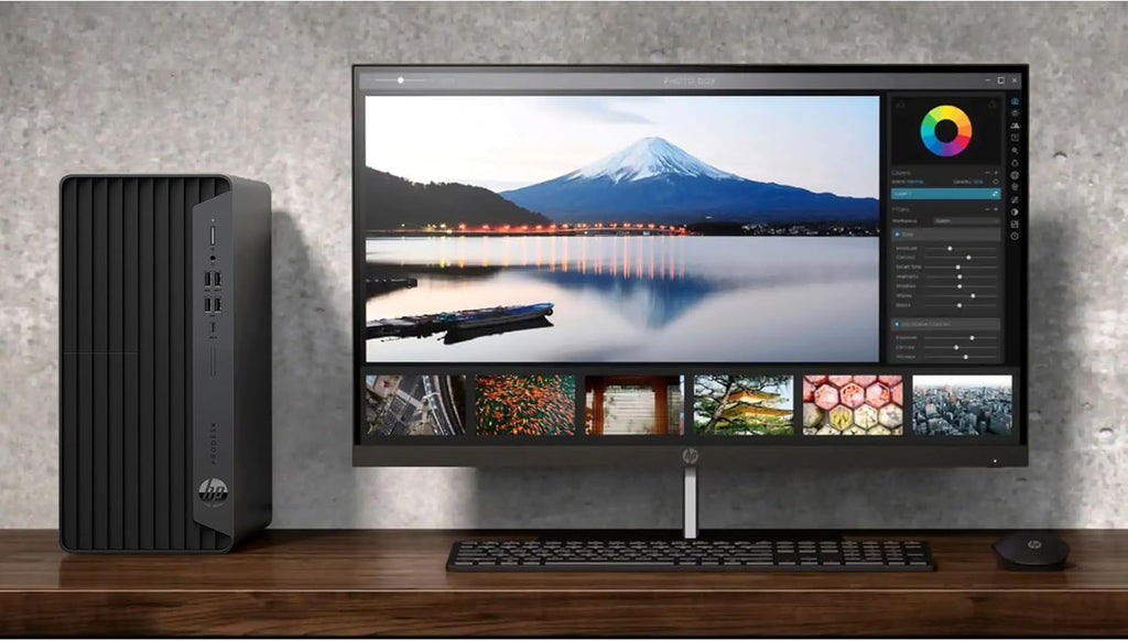 Ordinateur de bureau HP ProDesk 600 MT pour la comptabilité et le traitement des données : processeur Intel i5-10400F à 6 cœurs, 16 Go de RAM, SSD PCIe de 1 To, adaptateur Wi-Fi, clavier et souris, Windows 11 Professionnel, noir de jais. – Modèle…