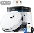 Aspirateur et laveur robot Lefant LiDAR, aspiration de 12 000 Pa, vidage automatique après 90 jours, évitement des obstacles, lavage et séchage automatiques, tout-en-un pour poils d'animaux et tapis, Wi-Fi 5G, compatible Alexa/application/iWatch, M3