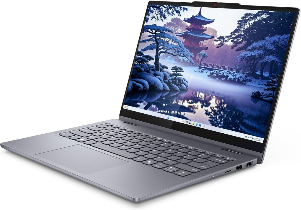 Ordinateur compact portable Lenovo IdeaPad 5i 2-en-1 14" WUXGA tactile | Processeur Intel Core Ultra 5 AI 225U | Carte graphique Intel | Gris | Rétroéclairage | 8 Go de RAM DDR5 | SSD 512 Go | Windows 11 Famille | Hub USB 3.0 inclus