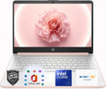 Ordinateur compact portable léger HP 14″ or rose avec Office 365 et Copilot AI, processeur Intel, 4 Go de RAM, SSD de 64 Go + 1 To de stockage cloud
