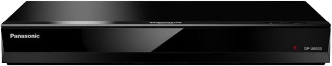 Lecteur Blu-ray 4K Panasonic UB420 doté de lecture vidéo Ultra HD Premium, audio haute résolution et assistance vocale - DP-UB420-K (Noir)