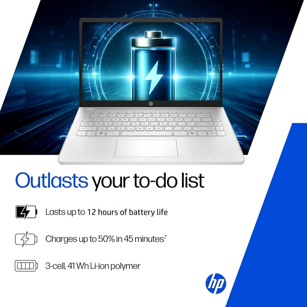 Ordinateur compact portable HP Ultrabook • 1 To de stockage en ligne avec 128 Go supplémentaires (64 Go internes et 64 Go externes USB) • 8 Go de mémoire vive intelligente • Autonomie d'une journée • Windows 11 • 1 an d'abonnement à Microsoft Office