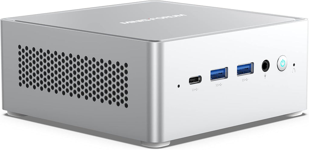 MINISFORUM Mini PC NAB6 Lite Intel Core i5-12600H 12 cœurs 16 threads allant jusqu'à 4,7 GHz 16 Go de RAM DDR4 SSD PCIe 4.0 de 500 Go Double LAN RJ45 2,5 Gb/s Mini ordinateur de bureau 2 ports HDMI 7 ports USB WiFi 6 Bluetooth 5.2