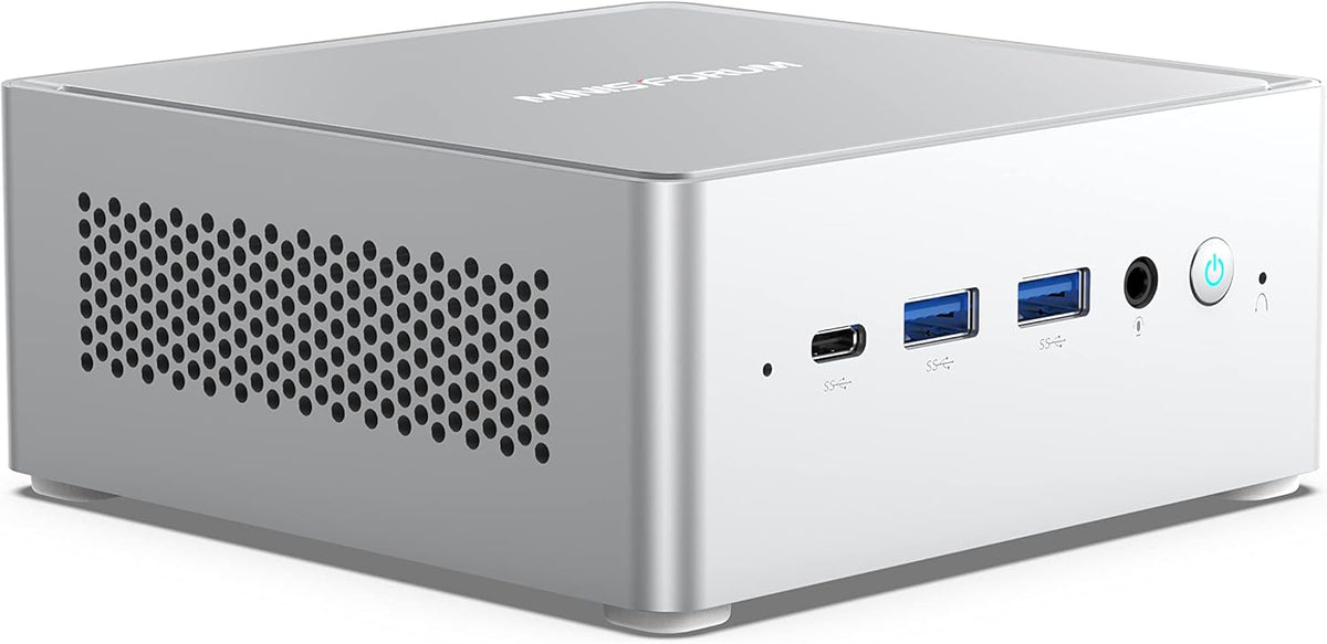 MINISFORUM Mini PC NAB6 Lite Intel Core i5-12600H 12 cœurs 16 threads allant jusqu'à 4,7 GHz 16 Go de RAM DDR4 SSD PCIe 4.0 de 500 Go Double LAN RJ45 2,5 Gb/s Mini ordinateur de bureau 2 ports HDMI 7 ports USB WiFi 6 Bluetooth 5.2