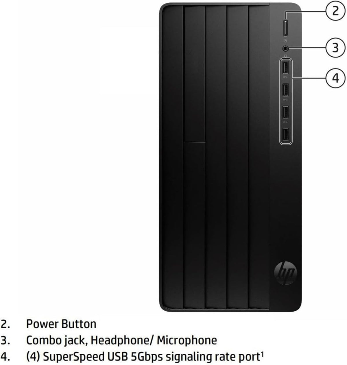 Ordinateur de bureau HP (tour) pour un usage domestique, les étudiants et les professionnels : processeur Intel quadricœur de 13e génération, 16 Go de RAM DDR4, SSD PCIe de 256 Go, adaptateur Wi-Fi, ports VGA, RJ-45 et HDMI, clavier et souris…