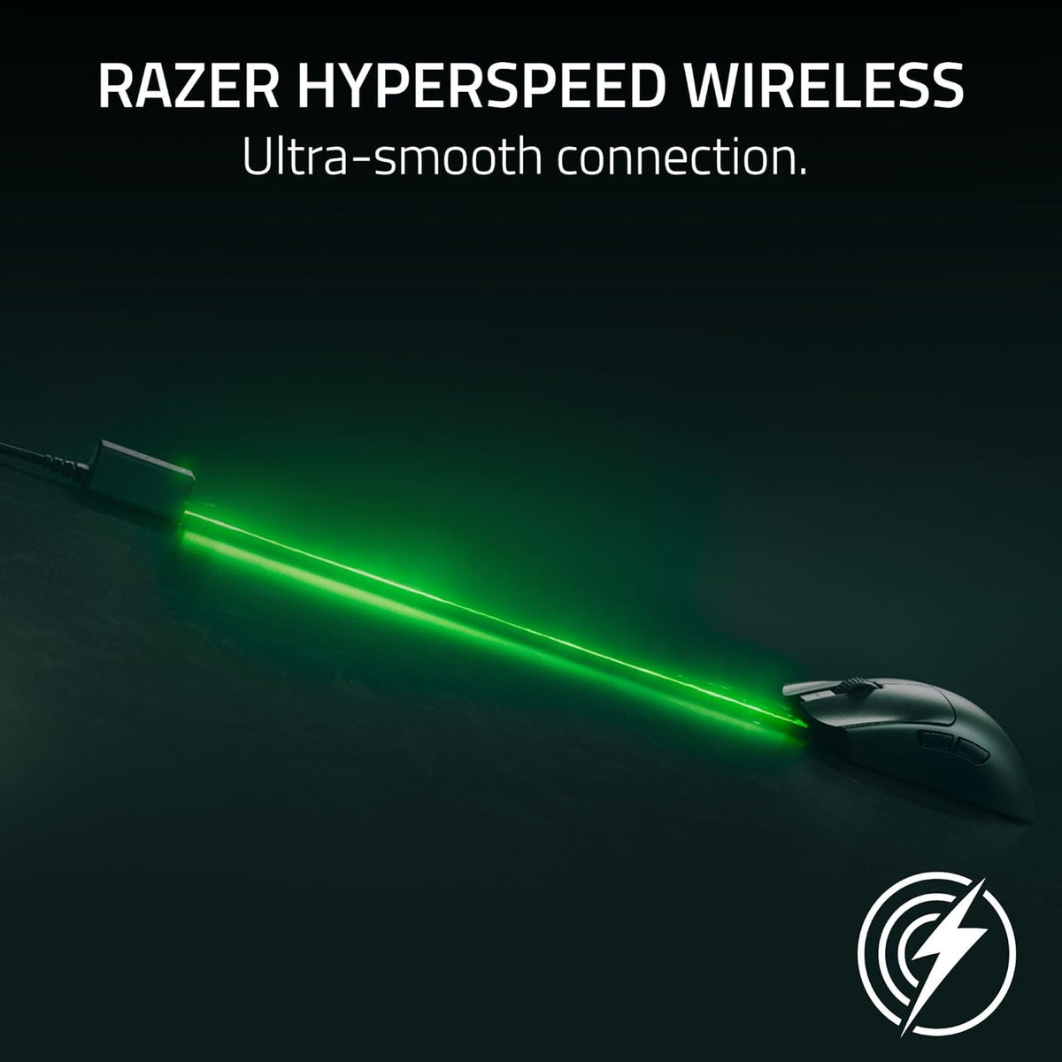 Souris gaming à connectivité sans fil Razer Viper V3 Pro : symétrique, légère (54 g), fréquence de rafraîchissement de 8 000 Hz, capteur optique 35 000 DPI, commutateurs optiques Gen3, 8 boutons programmables, autonomie de 95 h, noire.