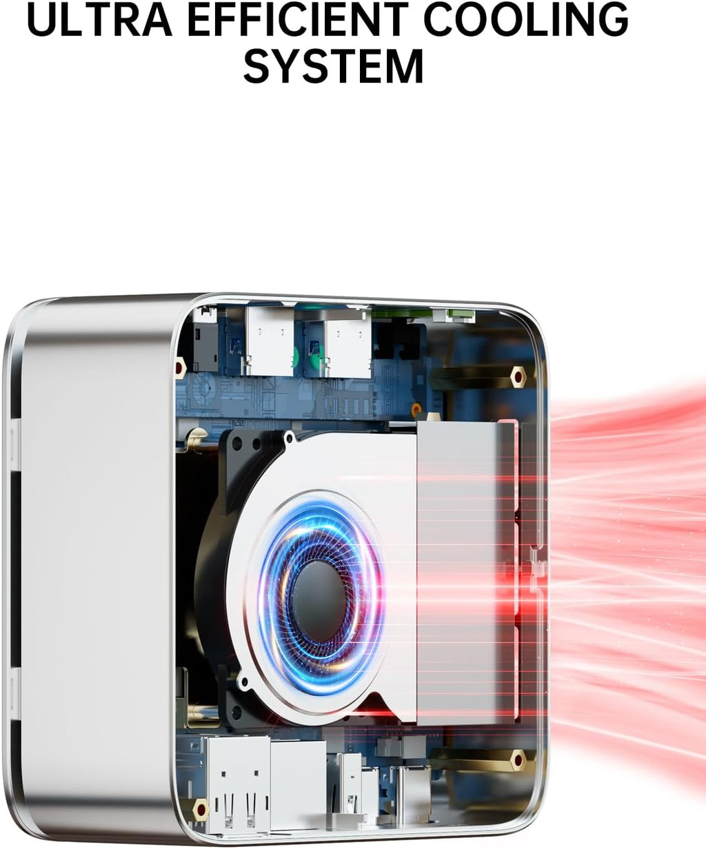 Mini PC GMKtec G10 Ryzen 5 3500U (Plus performant que les N150/4300U/3200U) 16 Go de RAM, SSD de 512 Go, carte réseau 2,5 GbE, adapté à le bureau, la maison ou les petites entreprises (HTPC), triple écran 4K, Wi-Fi, Bluetooth, USB-C, DisplayPort…