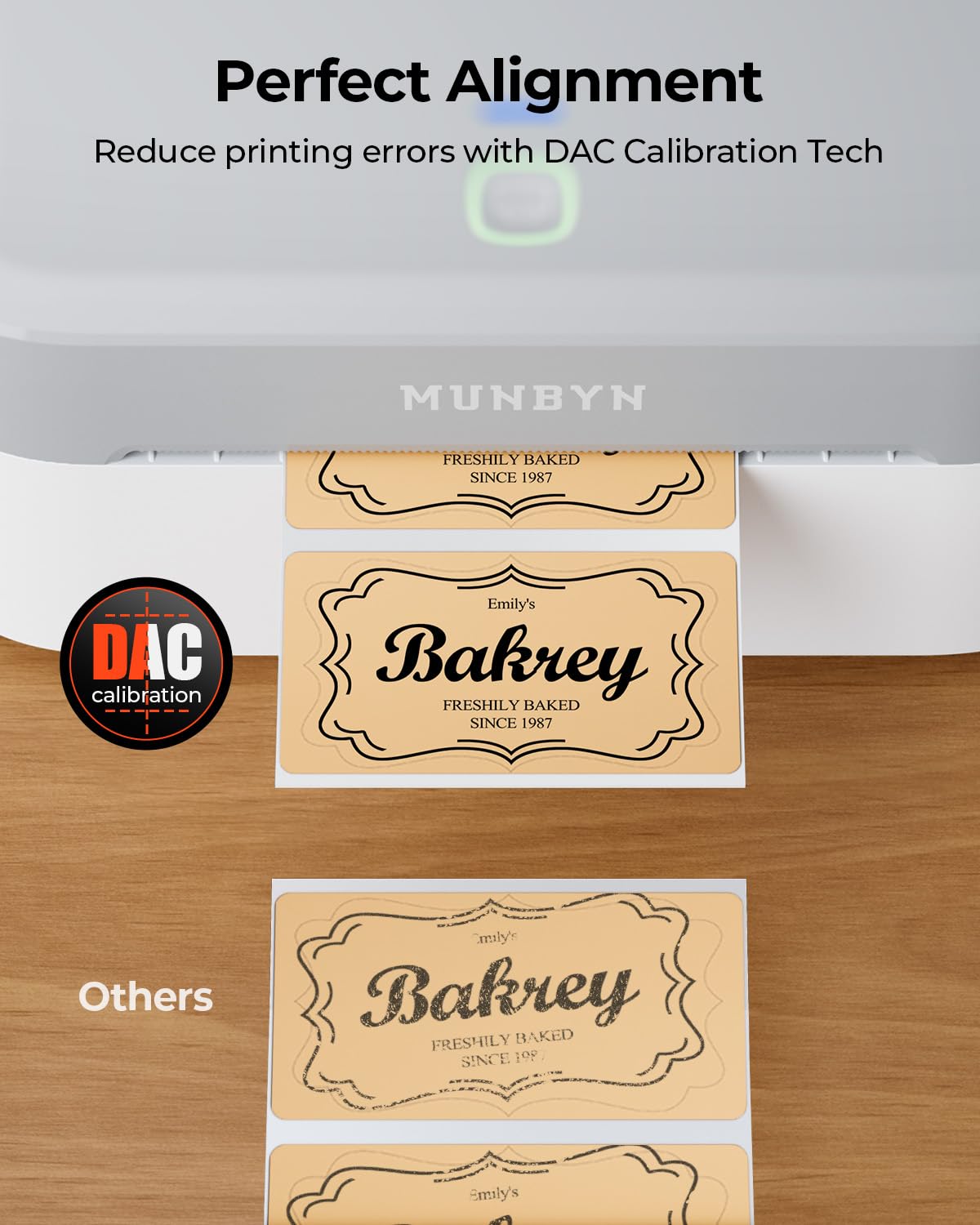 Imprimante d'étiquettes thermique Bluetooth MUNBYN RW403B - 4x6 à connectivité sans fil