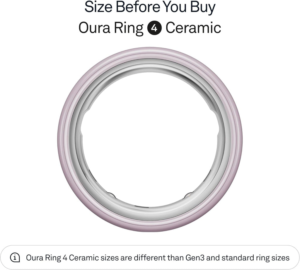 Présentation : Bague Oura 4 pétales en céramique - Taille 8 - Veuillez choisir votre taille avant d'acheter