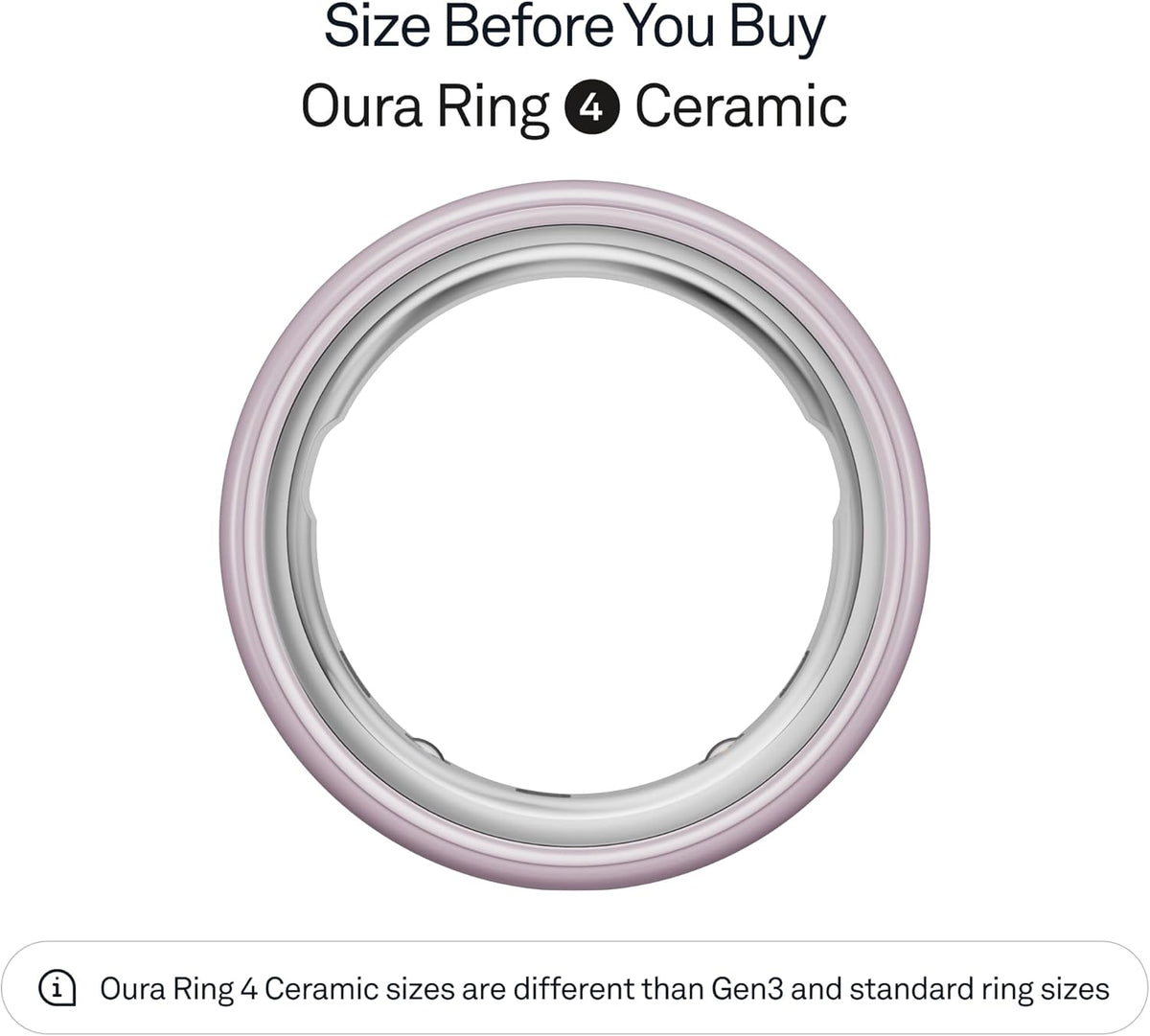 Présentation : Bague Oura 4 pétales en céramique - Taille 8 - Veuillez choisir votre taille avant d'acheter