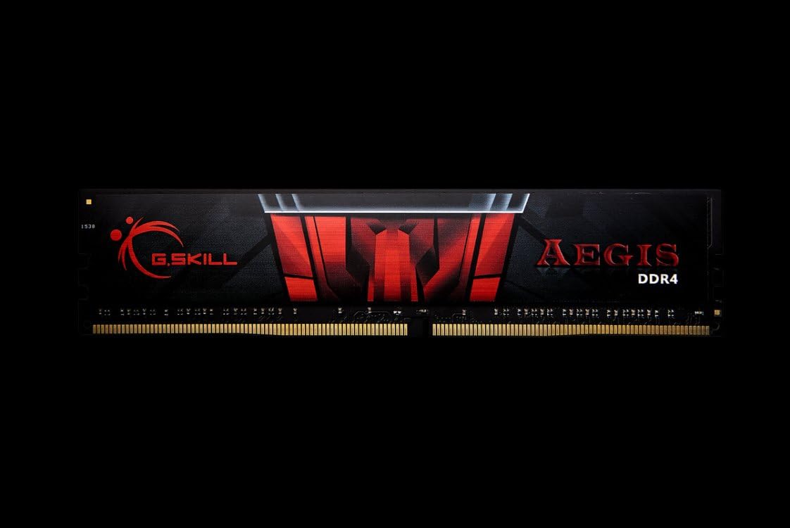Mémoire RAM DDR4 G.SKILL AEGIS Series (XMP) 16 Go (2 x 8 Go) 3000 MT/s CL16-18-18-38 1,35 V Intel AMD pour ordinateur de bureau U-DIMM (F4-3000C16D-16GISB) – Modèle pratique