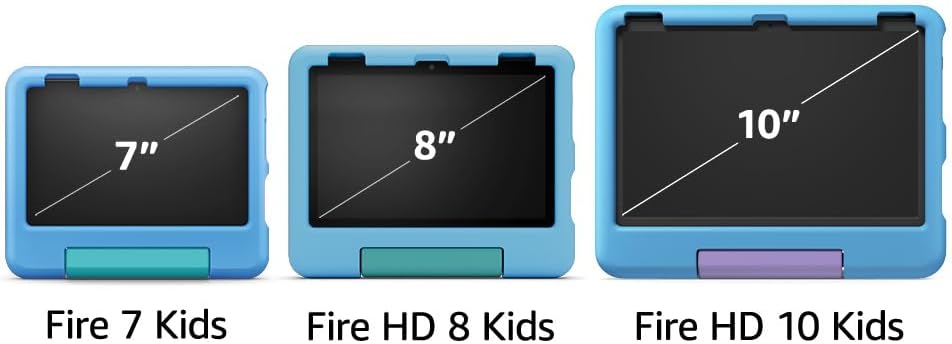 Tablette tactile Amazon Fire HD 10 pour enfants (dernier modèle) de 3 à 7 ans | Écran HD lumineux de 10,1 pouces avec contenu exclusif et sans publicité, contrôle parental performant, autonomie de 13 heures, 32 Go, bleu
