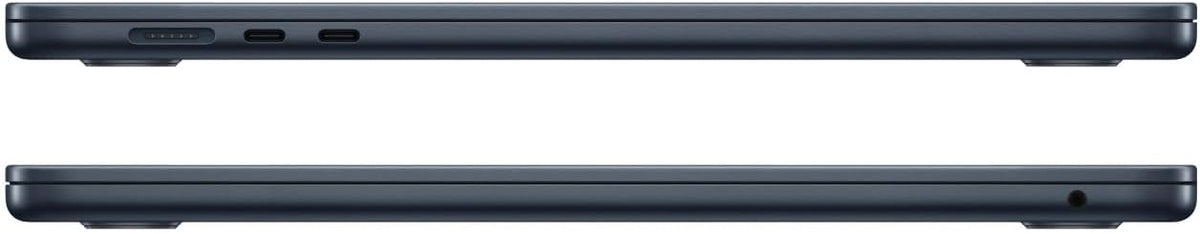 MacBook Air 2023 d'Apple avec puce Apple M2, processeur 8 cœurs et processeur graphique 10 cœurs (15 pouces, 8 Go de RAM, 256 Go de stockage SSD) (clavier QWERTY anglais) Minuit (reconditionné)