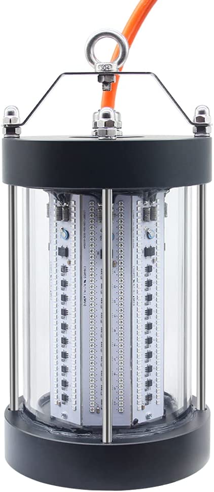 Projecteur sous-marin LED NS 500W pour la pêche, 35 000 lumens, étanchéité IP68, 110 V CA – Modèle pratique
