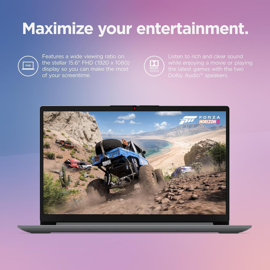 Ordinateur compact portable étudiant Lenovo IdeaPad 1, processeur Intel Dual Core, 20 Go de RAM, SSD de 1 To + eMMC de 128 Go, écran FHD de 15,6 pouces, abonnement d'un an à Office 365, Windows 11 Famille, Wi-Fi 6, webcam, Bluetooth, lecteur de