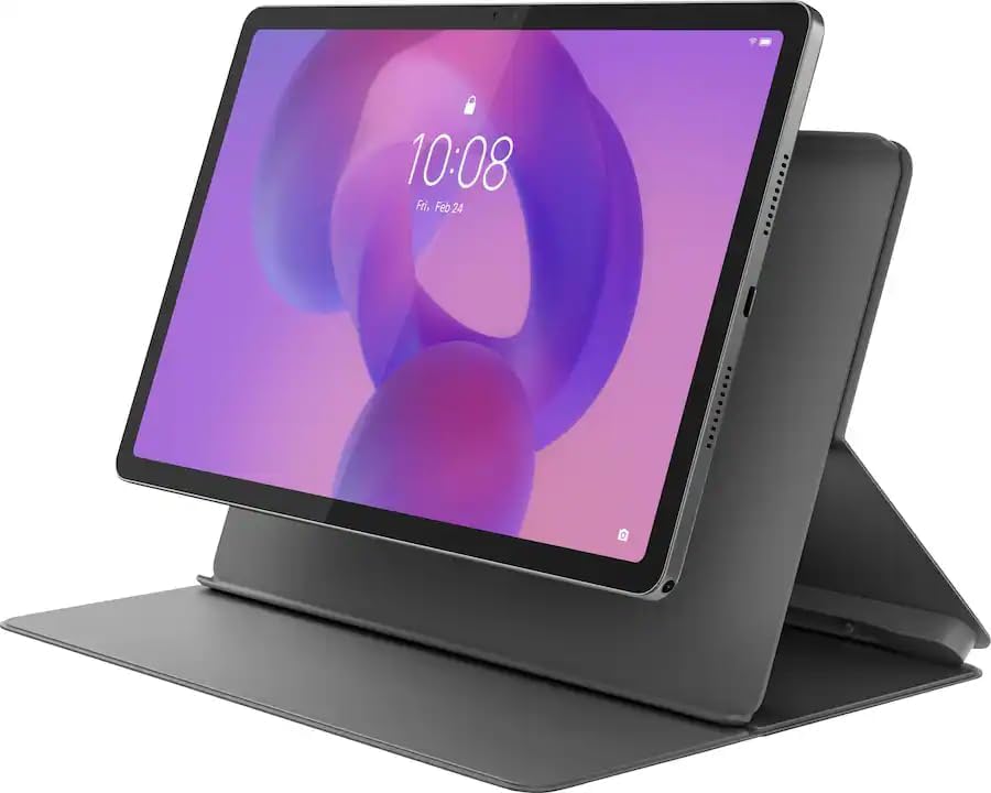 Tablette tactile Lenovo Idea Tab 11 avec stylet et étui folio - Dimensity 6300 / 8 Go de RAM / 128 Go de stockage / Android 15 / 2,5K / 90 Hz / Gris lunaire