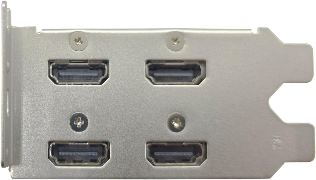 Carte graphique 51RISC GT 730 4 Go LP, 4 ports HDMI, profil bas, GDDR5, format au format compact, adaptée à les jeux doté de écran 8K, PC de bureau/mini PC SFF (GTX 730 4G 4×HDMI LP)