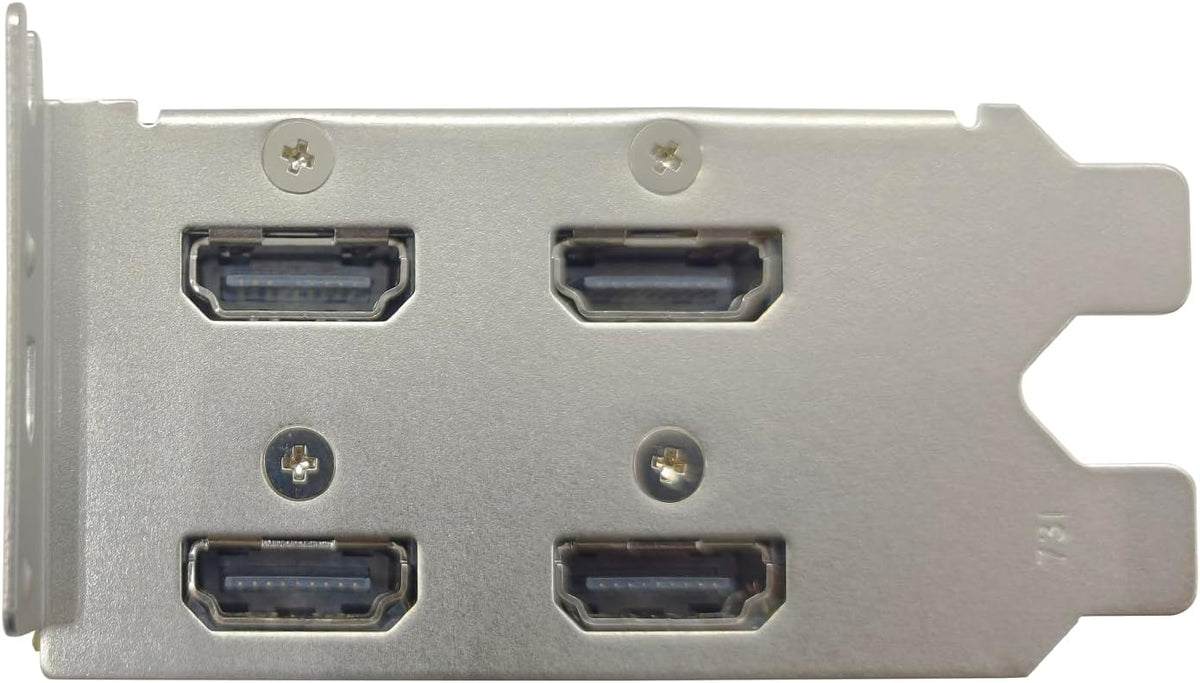 Carte graphique 51RISC GT 730 4 Go LP, 4 ports HDMI, profil bas, GDDR5, format au format compact, adaptée à les jeux doté de écran 8K, PC de bureau/mini PC SFF (GTX 730 4G 4×HDMI LP)