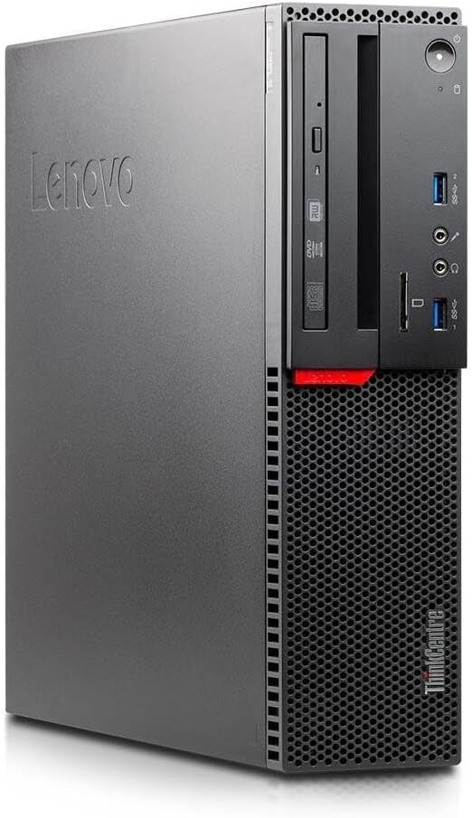 Ordinateur de bureau professionnel Lenovo ThinkCentre M700 SFF, processeur Intel Core de 6e génération, 8 Go de RAM, SSD de 256 Go, Wi-Fi, Bluetooth, clavier RGB, Windows 11 Pro (reconditionné) – Modèle pratique