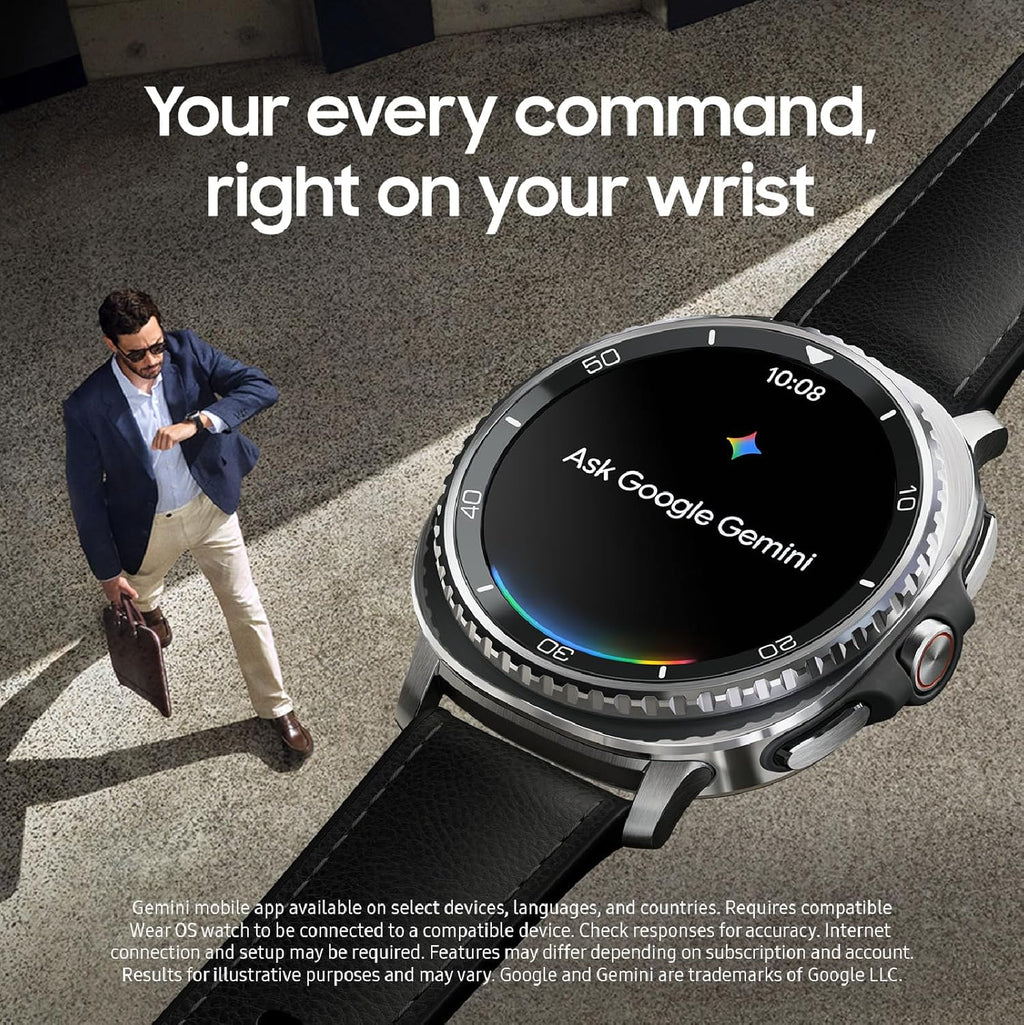 Présentation : Samsung Galaxy Watch 8 Classic (2025) 46 mm, montre connectée Bluetooth, design coussin, lunette rotative, bouton d'accès rapide, coaching du sommeil, coaching de course, score d'énergie, noir, version américaine (reconditionnée)