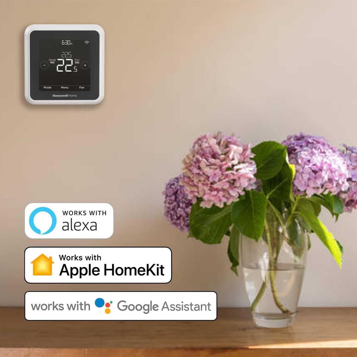 Thermostat intelligent WiFi HONEYWELL HOME RTH8800WF2022 T5 - Compatible doté de Alexa