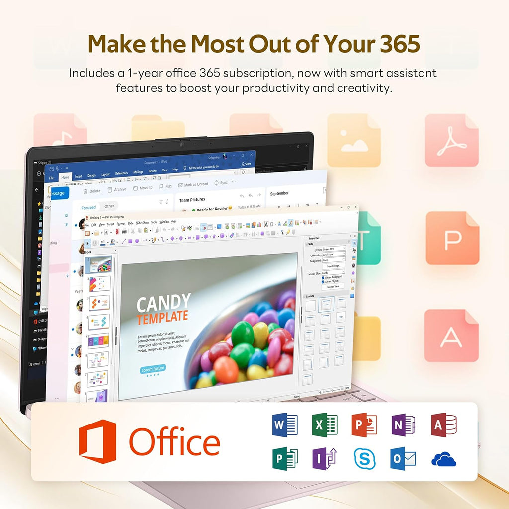 Ordinateur compact portable HP Stream 14 avec AI Copilot, modèle phare pour étudiants et professionnels, processeur Intel quadricœur de 13e génération, 4 Go de RAM, 1,12 To de stockage (128 Go UFS + station d'accueil de 1 To), Office 365, Windows 11