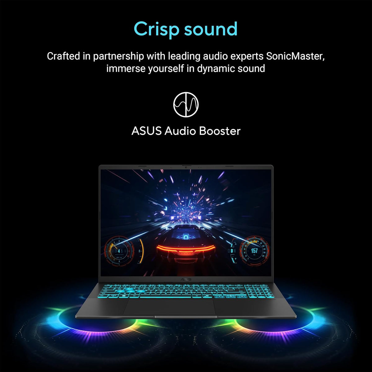 Ordinateur compact portable de jeu ASUS V16 16" WUXGA 144 Hz, Intel® Core™ 7 240H, RTX™ 5070, 16 Go de RAM DDR5, SSD de 1 To, V3607VP-DS74, Noir mat