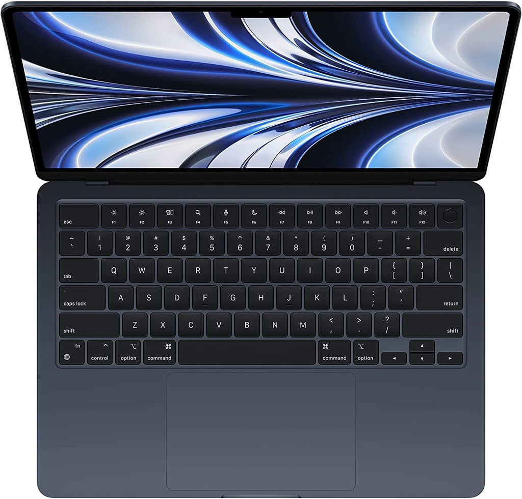 Apple MacBook Air 2022 avec puce Apple M2, écran 13 pouces, 8 Go de RAM, stockage SSD de 256 Go, couleur Minuit (reconditionné)