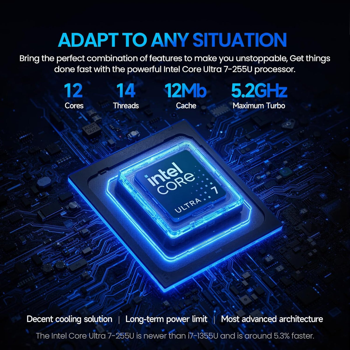 Ordinateur compact portable HP 2026 17 pouces à écran tactile HD+ IPS, PC professionnel avec intelligence artificielle, processeur Intel Core Ultra 7 de 15e génération (12 cœurs), 32 Go de RAM DDR5, SSD de 2 To, Windows 11 Pro, clavier rétroéclairé
