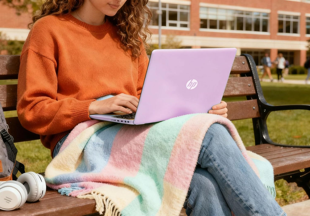 Ordinateur compact portable HP Ultrabook avec Office 365 et Copilot AI • Processeur Intel quadricœur • 1,1 To de stockage (1 To OneDrive et 128 Go SSD) • 8 Go de RAM • Windows 11 (sans écouteurs)