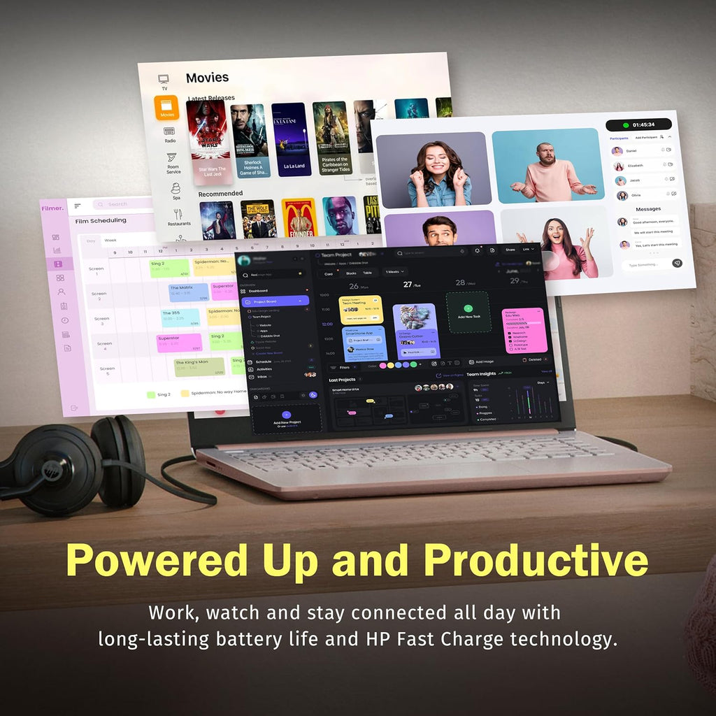 Ordinateur compact portable HP Stream 14 HD, processeur Intel N150, 4 Go de RAM, disque dur UFS de 128 Go, carte graphique Intel, webcam, Wi-Fi 6, autonomie longue durée, Copilot, Windows 11 S, couleur or (reconditionné)
