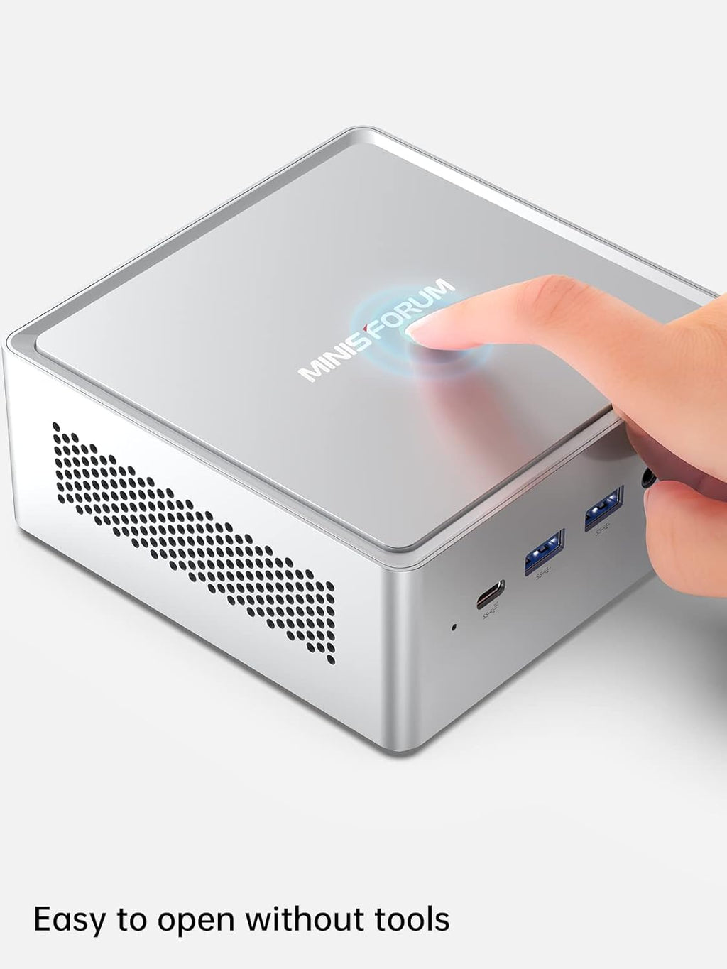 MINISFORUM Mini PC NAB6 Lite Intel Core i5-12600H 12 cœurs 16 threads allant jusqu'à 4,7 GHz 16 Go de RAM DDR4 SSD PCIe 4.0 de 500 Go Double LAN RJ45 2,5 Gb/s Mini ordinateur de bureau 2 ports HDMI 7 ports USB WiFi 6 Bluetooth 5.2
