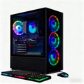 PC de bureau gaming STGAubron : processeur AMD Ryzen 5 2600 allant jusqu'à 3,9 GHz, carte graphique GeForce RTX 2060 6 Go, 16 Go de RAM DDR4, SSD 512 Go, Wi-Fi 600M, Bluetooth 5.0, 4 ventilateurs RGB, Windows 11 Famille