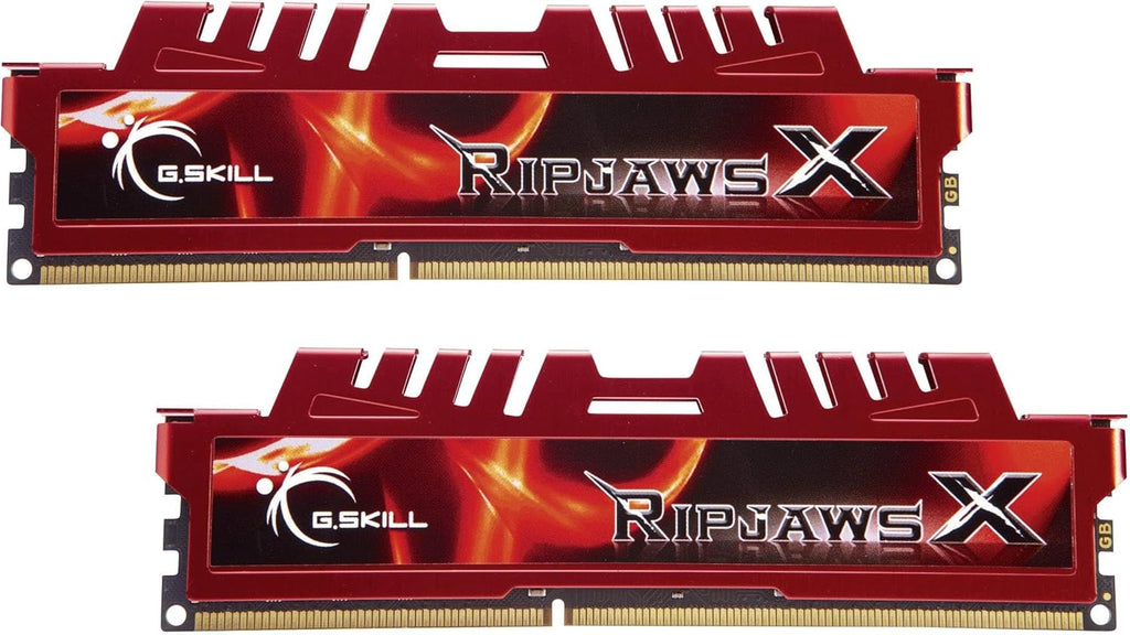 Mémoire RAM DDR3 G.SKILL RipjawsX Series (XMP) 16 Go (2 x 8 Go) 1600 MT/s CL10-10-10-30 1,50 V pour ordinateur de bureau U-DIMM (F3-12800CL10D-16GBXL) – Modèle pratique