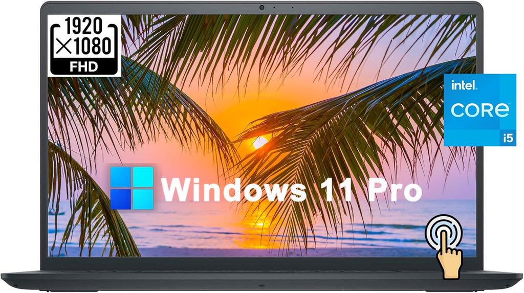 Ordinateur compact portable professionnel Dell Inspiron 15 3000 3520, Windows 11 Pro, écran tactile FHD 15,6 pouces, processeur Intel Core i5-1135G7 quadricœur de 11e génération, 16 Go de RAM, SSD PCIe de 1 To, clavier numérique, Wi-Fi, webcam