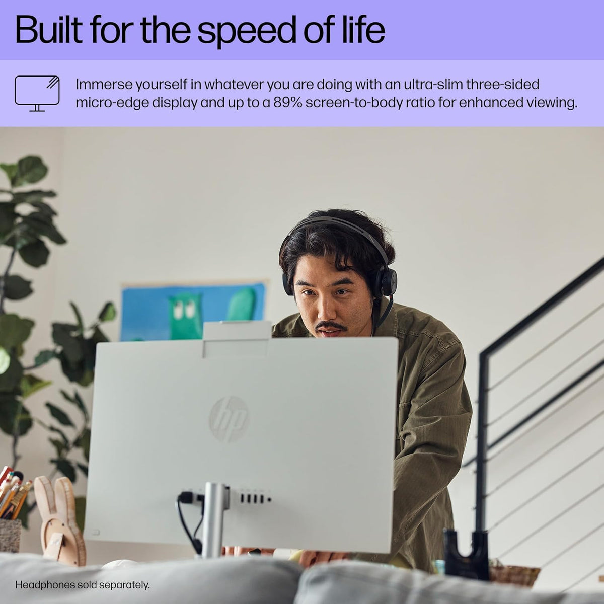 Ordinateur de bureau tout-en-un tactile HP 24 pouces pour un usage domestique et l'école : processeur Intel, écran FHD 23,8 pouces, 16 Go de RAM DDR4, SSD PCIe 1 To, Wi-Fi 6, Bluetooth 5.3, blanc.