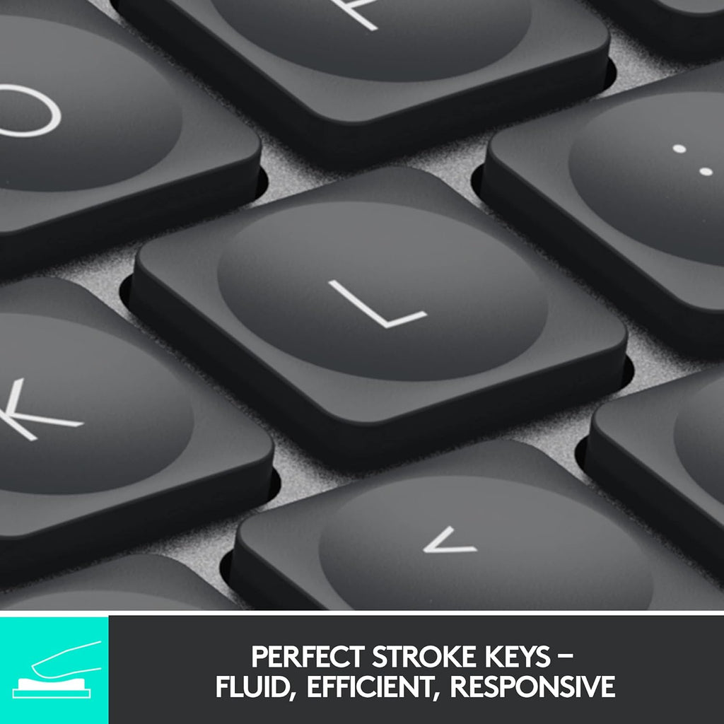 Clavier à connectivité sans fil Logitech MX Keys Mini minimaliste et rétroéclairé : au format compact, Bluetooth, USB-C, compatible doté de Apple macOS, iOS, Windows, Linux et Android. Boîtier en métal – Graphite.