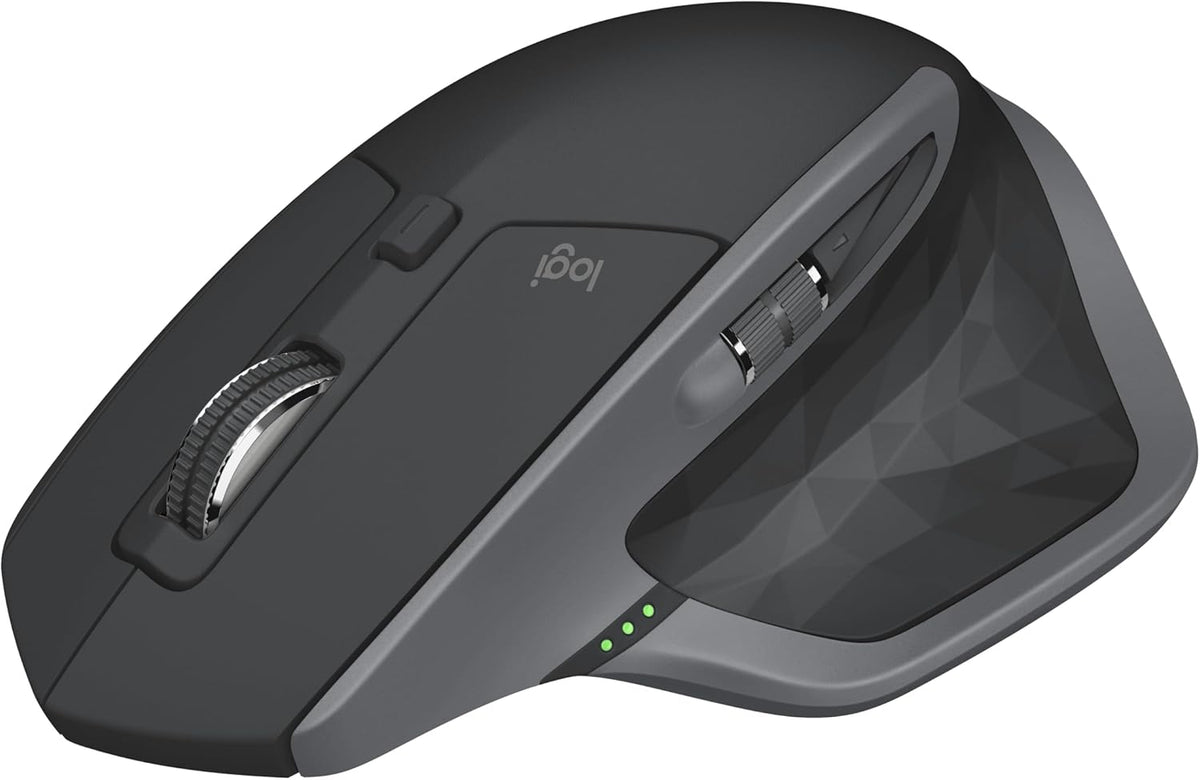 Souris à connectivité sans fil Logitech MX Master 2S Bluetooth Edition, multi-surfaces, défilement ultra-réactif, ergonomique, rechargeable, connecte allant jusqu'à 3 ordinateurs Mac/PC, couleur graphite.