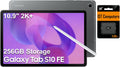 Tablette tactile Samsung Galaxy Tab S10 FE Android (écran tactile 10,9 pouces 2K+, processeur octocœur, 8 Go de RAM, 256 Go de stockage (128 Go + carte SD de 128 Go)), stylet S Pen, autonomie longue durée, double caméra, légère, SM-X520, version nord