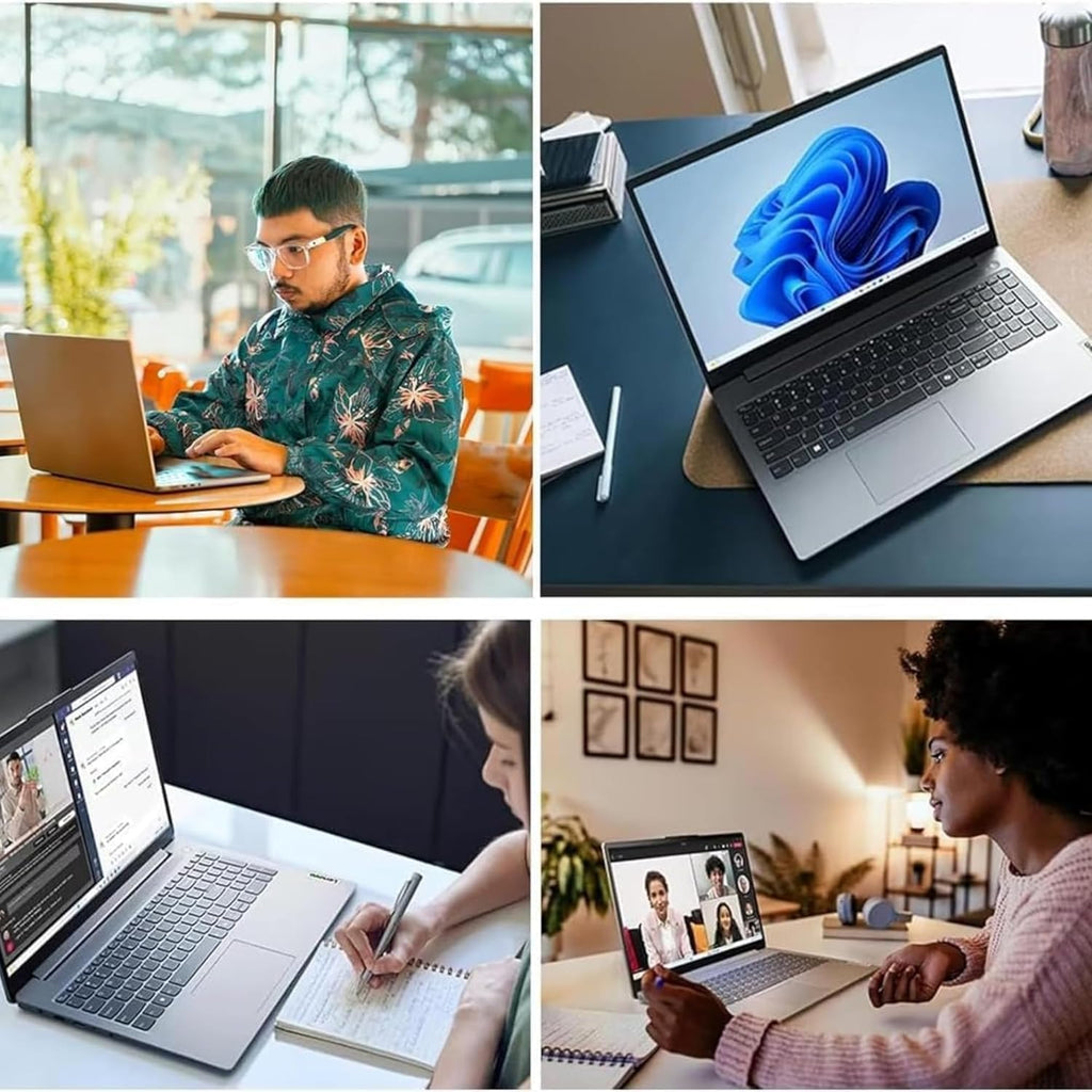 Lenovo IdeaPad Slim 3i - Écran FHD 15,6" - Processeur Intel quadricœur - Microsoft 365 inclus - 1,1 To de stockage | SSD 128 Go et 1 To de stockage cloud - Qualité militaire - Sans souris - Apprenez, travaillez et streamez