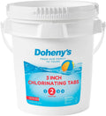 Comprimés de chlore stabilisé de 7,6 cm (3 pouces) | Désinfectant pour piscine de qualité professionnelle, longue durée, dissolution lente, trichlorure pur à 99 %, emballés individuellement - 22,7 kg (50 lb) (4,5 kg (10 lb)) pratique