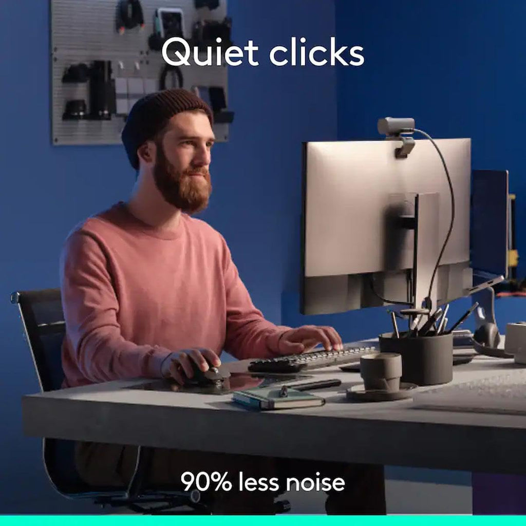 Logitech MX Master 3S - Souris à connectivité sans fil haute performance doté de défilement ultra-réactif, ergonomie, 8 000 DPI, technologie Track on Glass, clics silencieux, Bluetooth, compatible Windows, Linux et Chrome, noire