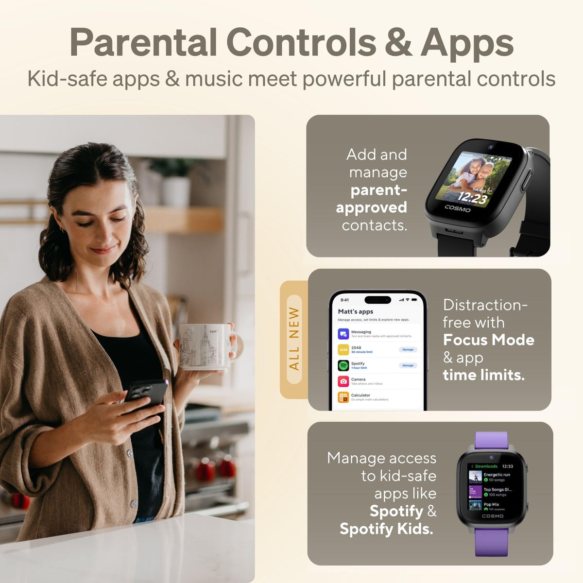 Présentation : Montre connectée pour enfants JRTRACK par Cosmo | Suivi GPS et alertes de sécurité