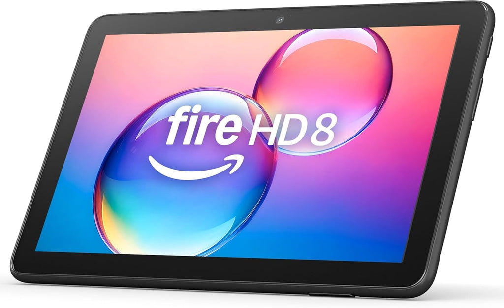 Tablette tactile Amazon Fire HD 8 comme neuve (dernier modèle), écran HD 8 pouces, 3 Go de mémoire, 32 Go de stockage, conçue pour le divertissement nomade, noire