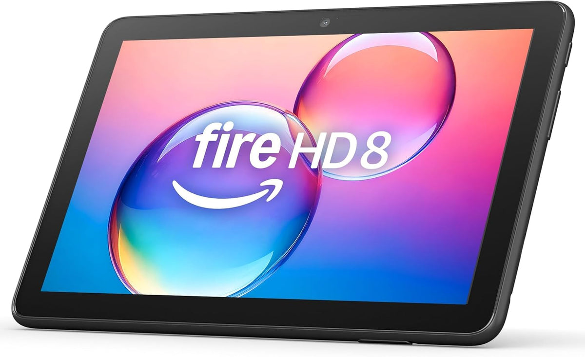 Tablette tactile Amazon Fire HD 8 comme neuve (dernier modèle), écran HD 8 pouces, 3 Go de mémoire, 32 Go de stockage, conçue pour le divertissement nomade, noire