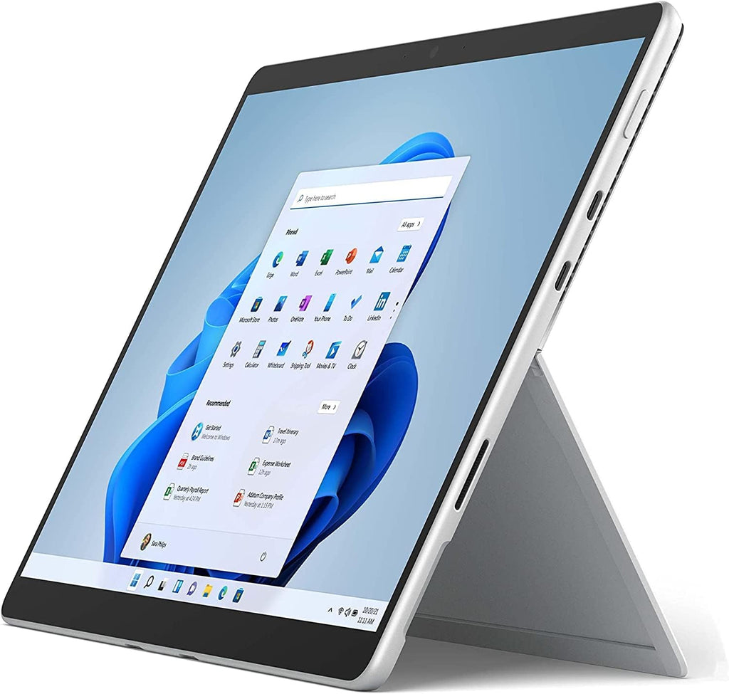 Tablette Microsoft Surface Pro 8, écran tactile 13 pouces, processeur Intel i5 Evo, 8 Go de RAM, SSD 128 Go, Windows 11, Surface Laptop - Appareil seul - Platine (Dernier modèle) (Reconditionné)